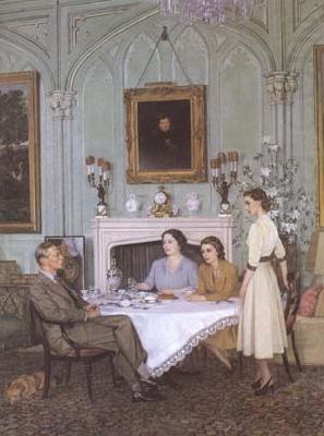 James Gunn Tea at Royal Lodge (mk25 china oil painting image